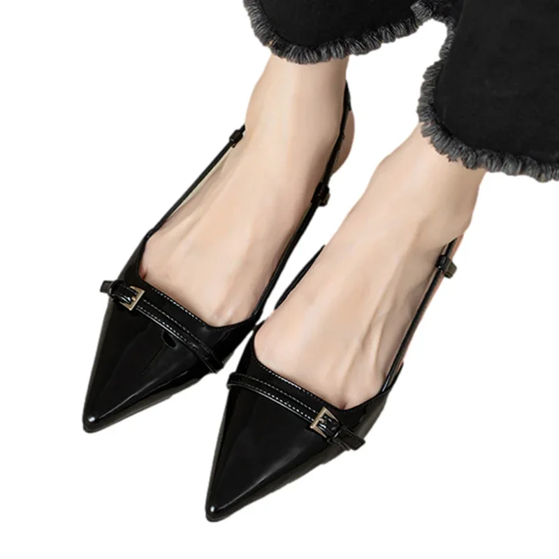 Women High Heels Shoes Pointed Toe Sexy Mid Heels Party Shoes Women Sandals Designer Summer Brand Pumps Slingback Casual Shoes Dress Slippers women dress shoes women slingback sandals