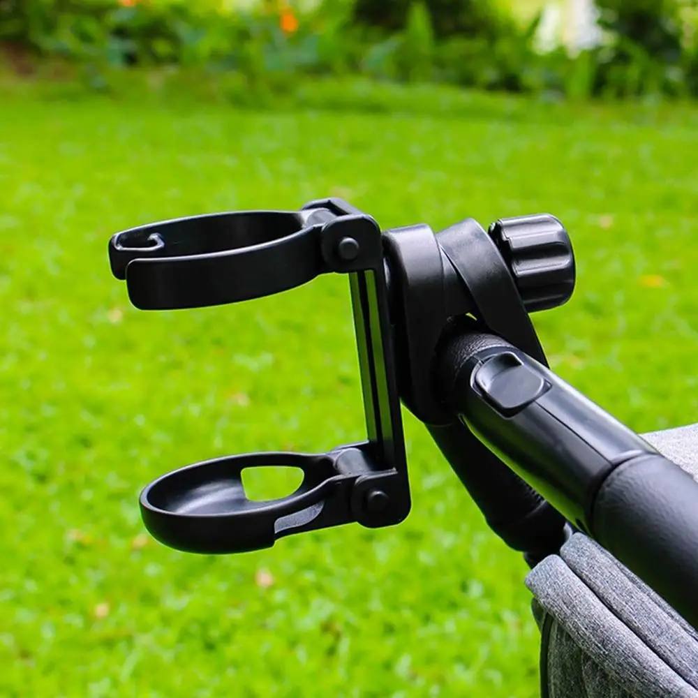 Foldable Baby Stroller Cup Holder Rotatable Adjustment Stroller Bottle Holder Non-slip Secure Children Bicycle Cup Rack