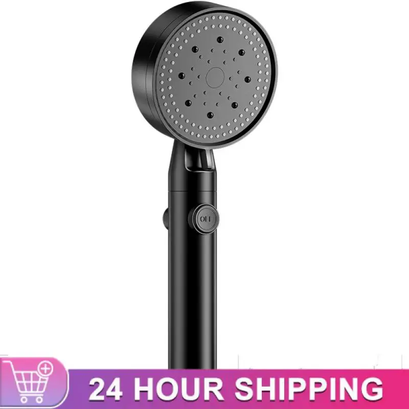 Shower Head Holder Brackets Black Suction Cup Wall Mount Adjustable Support For Bathroom Accessories Without Drill Stand Bath