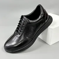 Mens Casual Shoes Genuine Leather Business Work Office Shoe for Men Cow Leather Original Fashion Breathable Sneakers Men 2