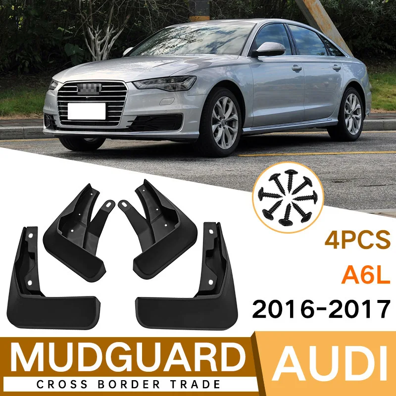 

Mud Flaps For AUDI A6L 2016-2017 MudFlaps Front Rear Fender Car Accessories