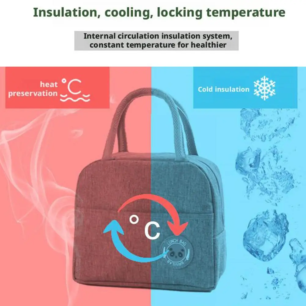 Insulated Aluminum Foil Lunch Tote Bag