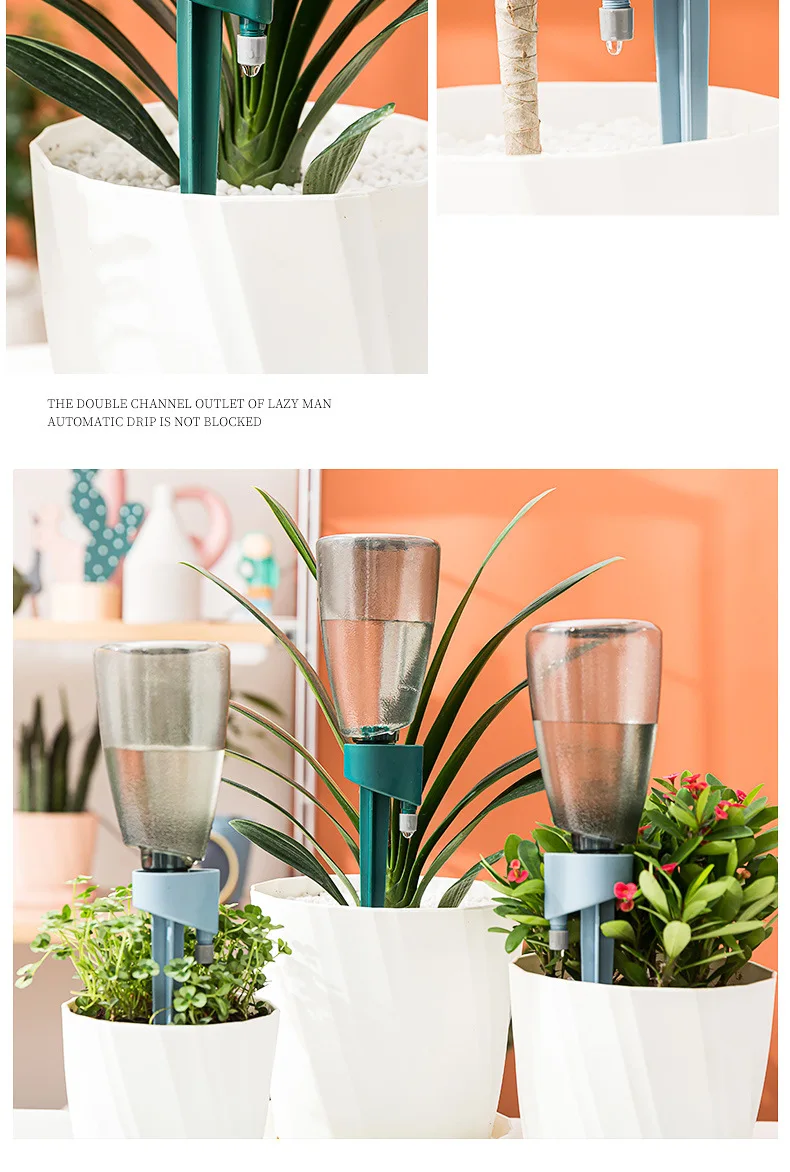 Automatic Waterer Household Drip Irrigation Flower Waterer Dripper Lazy Potted Timing Seepager Garden Self Watering Pot self watering drippers