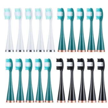 초음파 전동 칫솔 헤드 교체 브러시 헤드, 초음파 전동 칫솔 미백 칫솔용, 로트당 10 개