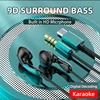 #9D Stereo Type C&3.5mm Gamers Headsets Wired Earphones In-ear Headphone HiFi Bass Earphones for Samsung Earbud In Mic Handsfree 1