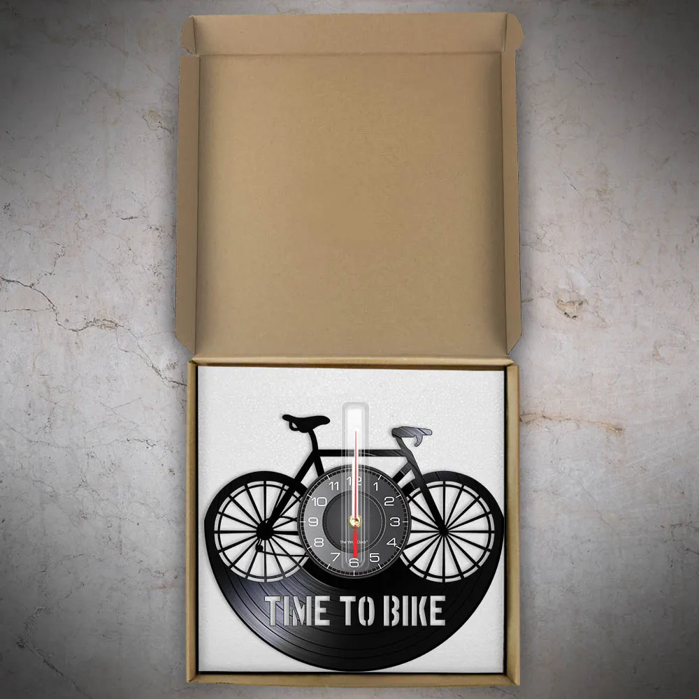 Amazon Orologio Parete Ruota Bici Time To Bike Bikers Inspiration Quote  Home Decor Mountain Bike