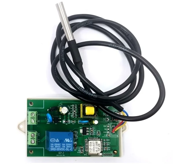 

AC 220V Temperature and Humidity Remote Control Module DS18B20 DHT11 1M Sensor Line for Yiweilian
