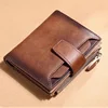 Genuine Leather Men Wallets with Coin Pocket Detachable Card Holder Real Leather Small Men Clutch Wallets Short 1