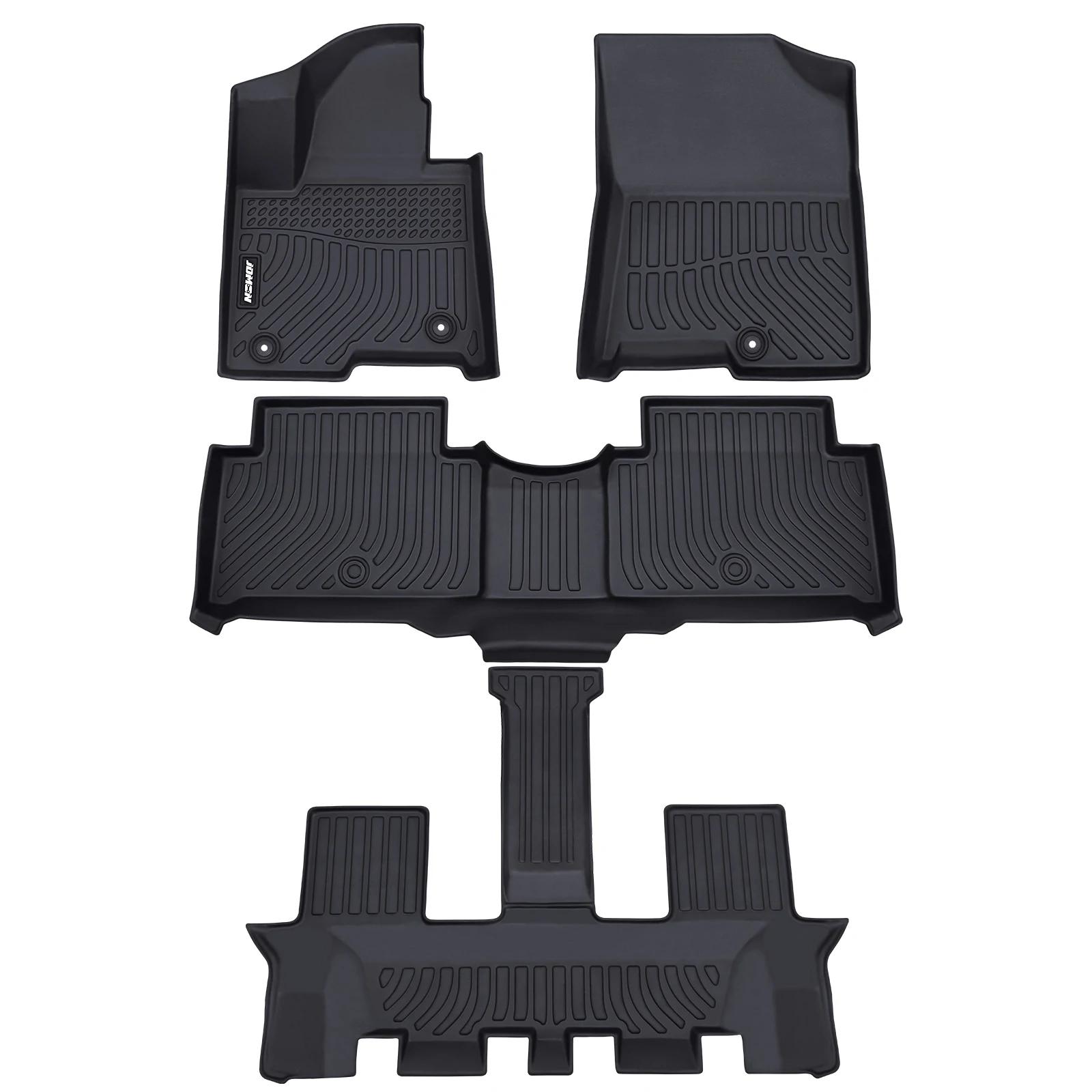 

6 Seat Car Floor Mats All Weather Waterproof Protective Pad Carpete Fit Car Floor Liner Set For Kia Sorento Hybrid 2021-2023