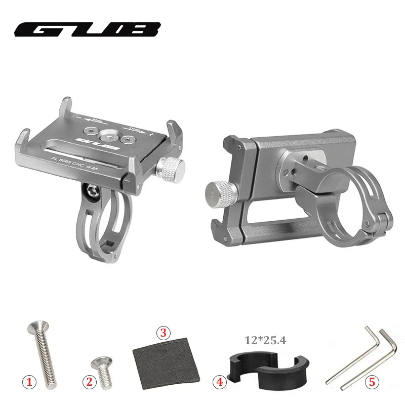 Bicycle Accessories GUB Bike Mobile Phone Holder G85 Mount Bracket Smartphone Aluminum Tight for Samsung Huawei Xiaomi Iphone