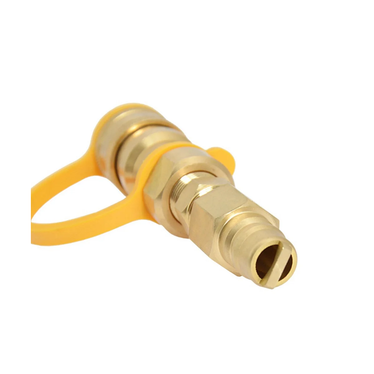 3/8 Inch Natural Gas Quick Connector Brass Propane Adapter Fittings for LP Gas Propane Hose Quick Disconnect