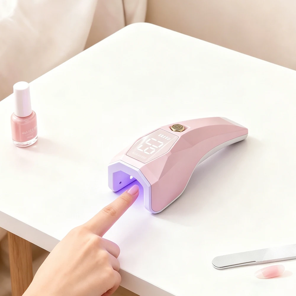 AI 자동 네일 램프 UV LED 미니 휴대용 램프 휴대 및 충전식 네일 건조기 모든 네일 젤 빠른 경화 홈 살롱용