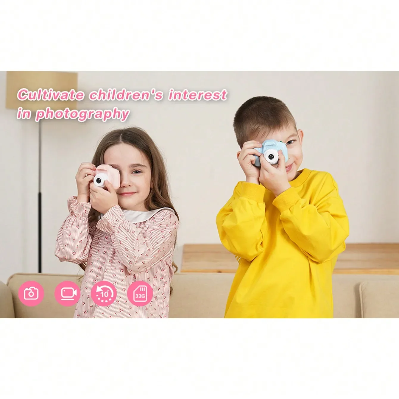 32GB HD Selfie Camera, Portable Digital Camera for Kids & Teens, Birthday/Christmas Gift, Toy Camera w/SD Card 32GB HD Selfie Camera, Portable Digital Camera for Kids & Teens, Birthday/Christmas Gift, Toy Camera w/SD Card