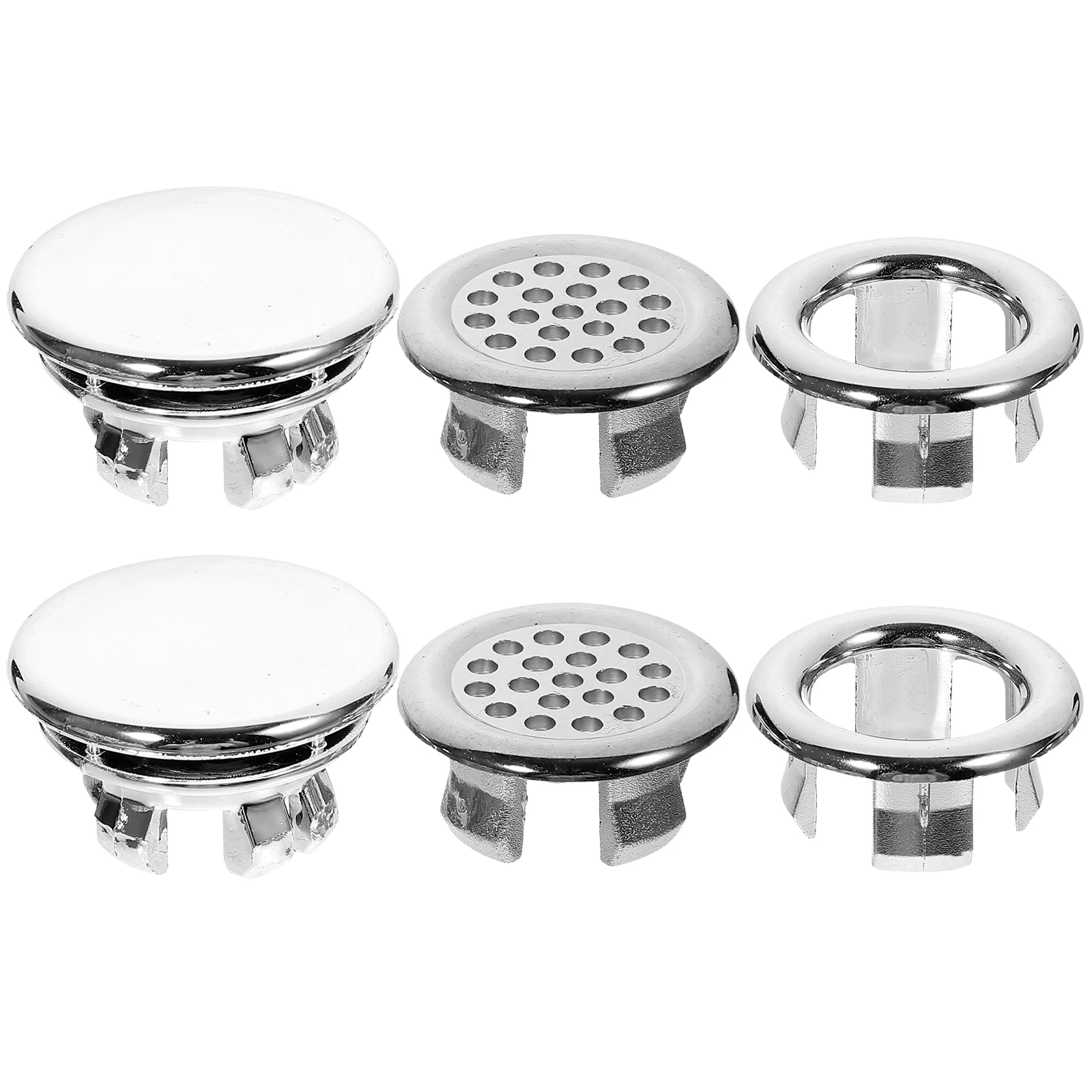 6pcs Washing Basin Rings Sink Overflow Drain Cover Wash Basin Accessory
