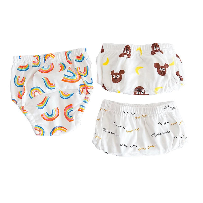 Eco-Friendly Reusable Baby Training Pants with Elastic Waist - Pack of 3