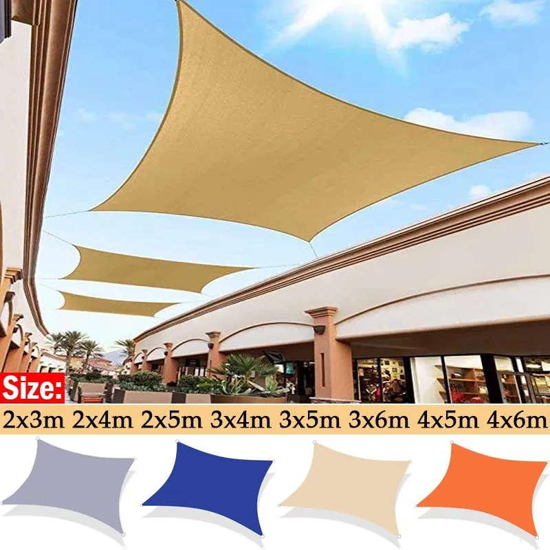 Vela De Sombra Beige Goleray: Protección UV Para Terraza, Jardín O Piscina (varios Tamaños 8-24FT)