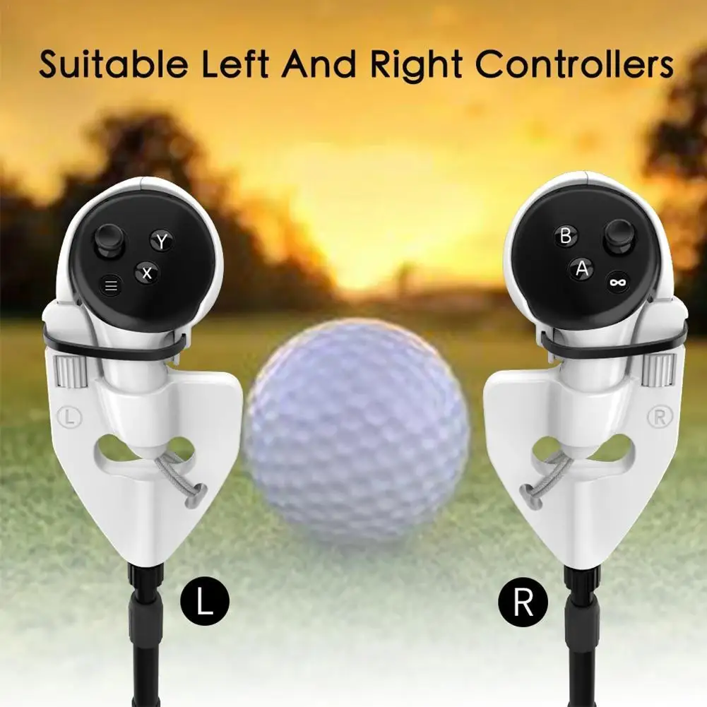 

Контроллер с ручкой для гольфа VR Golf Grip, усиление захвата игры VR для Meta Quest 3/для Oculus Quest Pro, аксессуары виртуальной реальности