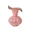 Glass Vase Pumpkin Shape Wave Edge Retro European Hand-made Glass Vase Floral Arrangement Accessories Terrarium Flower Vases 6