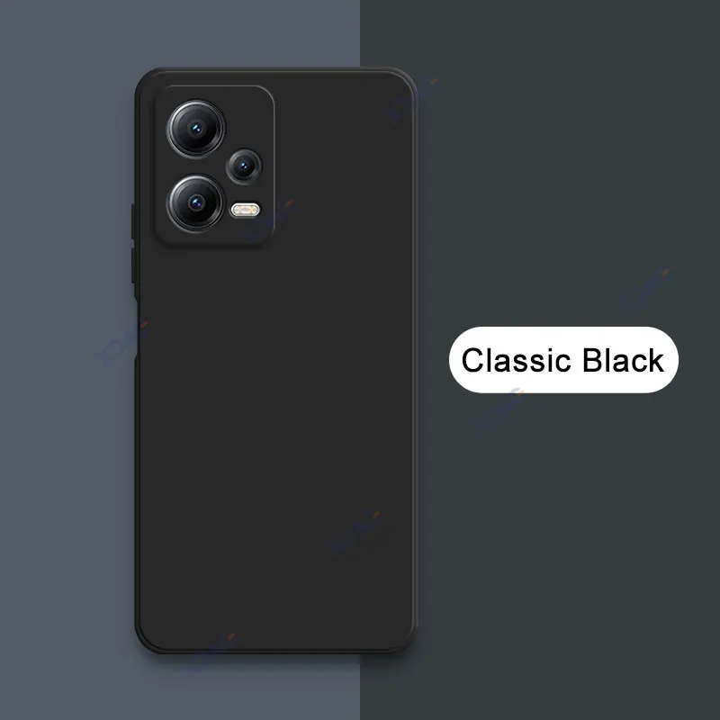 Luxury Double Liner Square Liquid Silicone Phone Case - 360° Soft Shockproof Design