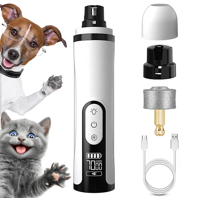 Cats & Dogs Nail Trimmer - Silent Groom Pro 2025 with LED Light & Variable Speeds Cats & Dogs Nail Trimmer - Silent Groom Pro 2025 with LED Light & Variable Speeds