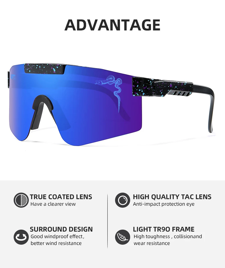 Sunglasses, Outdoor Eyewear, UV Protection, for Bike Riding and Running