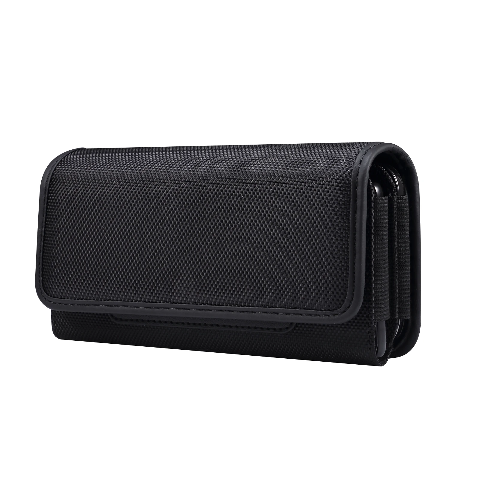 FULAIKATE 6,7-6.9 ”Universal Telefon Tasche für iPhone 13 Pro Max Horizontale Taille Beutel mit Karte Tasche 2 schichten Durable Holster – Detail 1