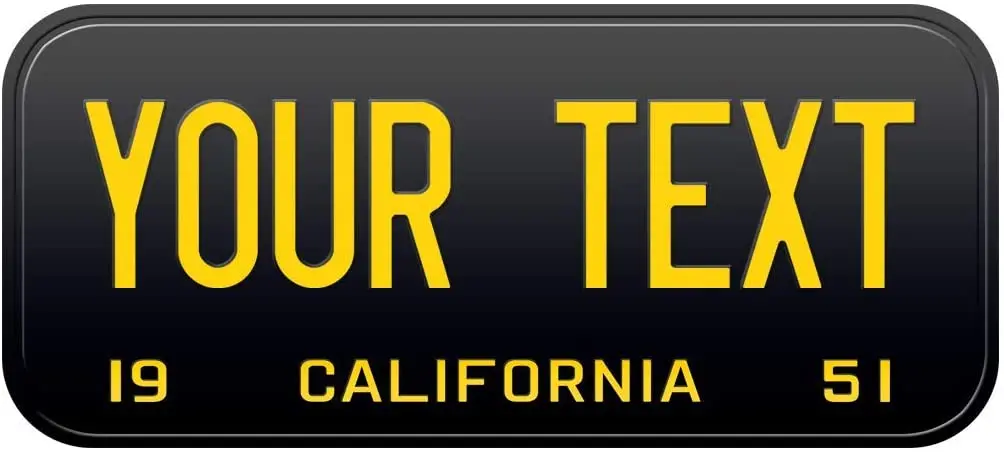 

1951 California Old Vintage Retro US USA License Plate Number Plate Embossed
