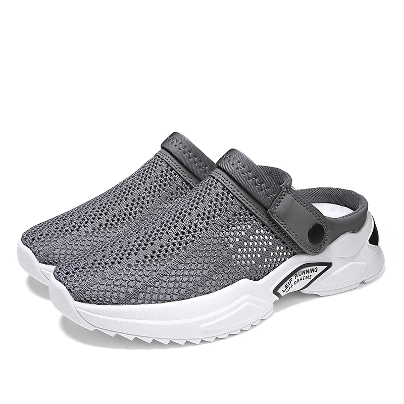 Men's Orthopedic Hollow Out Summer Slippers Sandal Mesh Shoes Sandals Diabetic Walking Boat Shoes Breathable with Arch Support 2