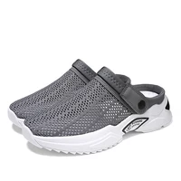 Men's Orthopedic Hollow Out Summer Slippers Sandal Mesh Shoes Sandals Diabetic Walking Boat Shoes Breathable with Arch Support 2