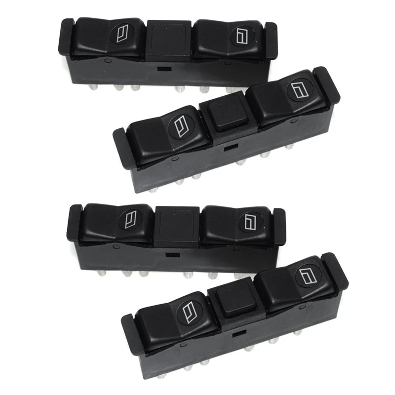 4X Automotive Electric Window Switch Pairing Is Suitable For Mercedes-Benz W123 W126 W201 0008208110 0008208210