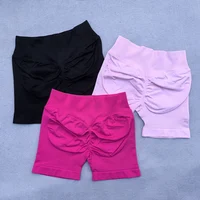 Shorts Women Seamless Yoga Shorts Scrunch Bum Gym Shorts Workout Low Waist Short Leggings Booty Stretch Running Shorts - Image 3