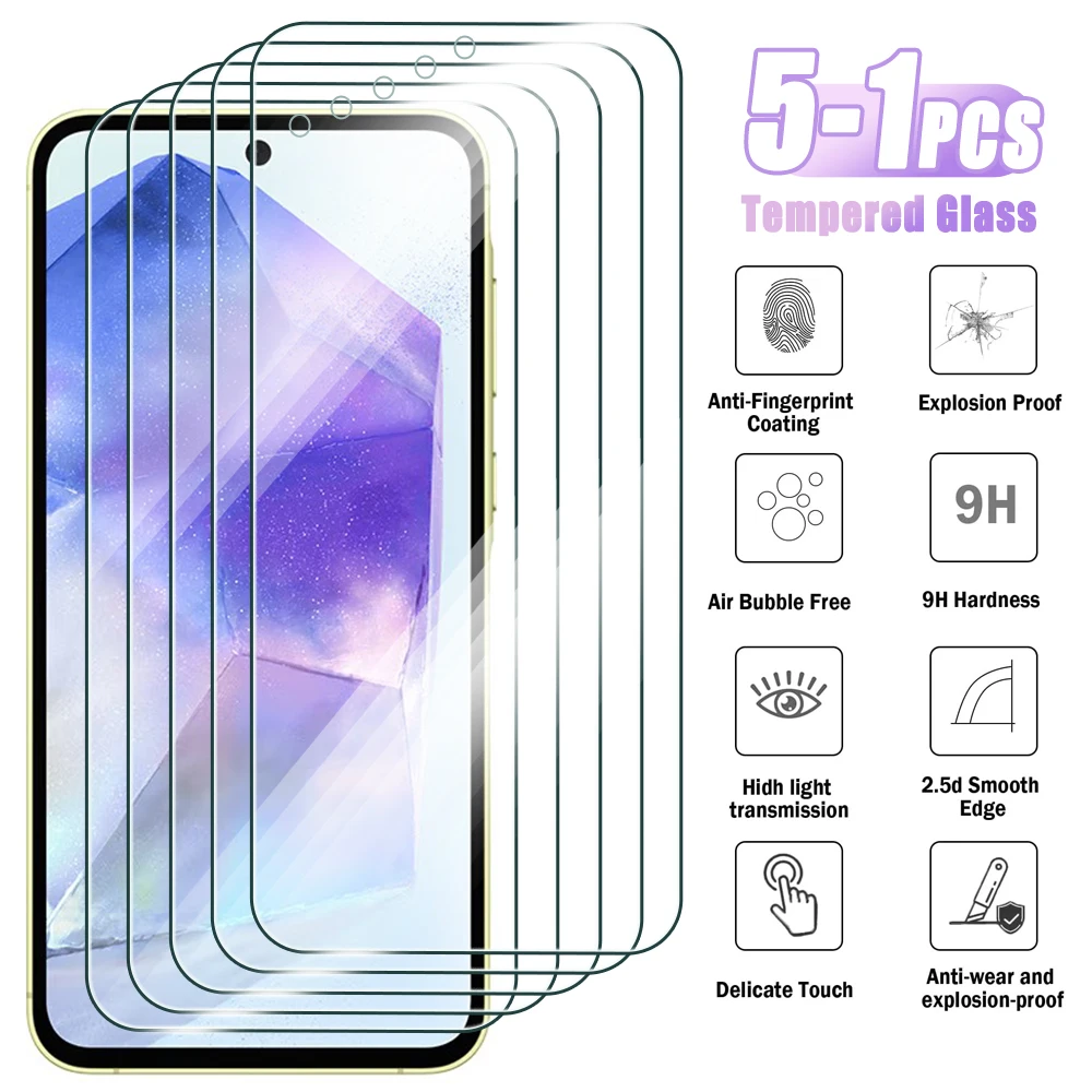 Premium Tempered Glass Screen Protector - 1 to 5 Pack