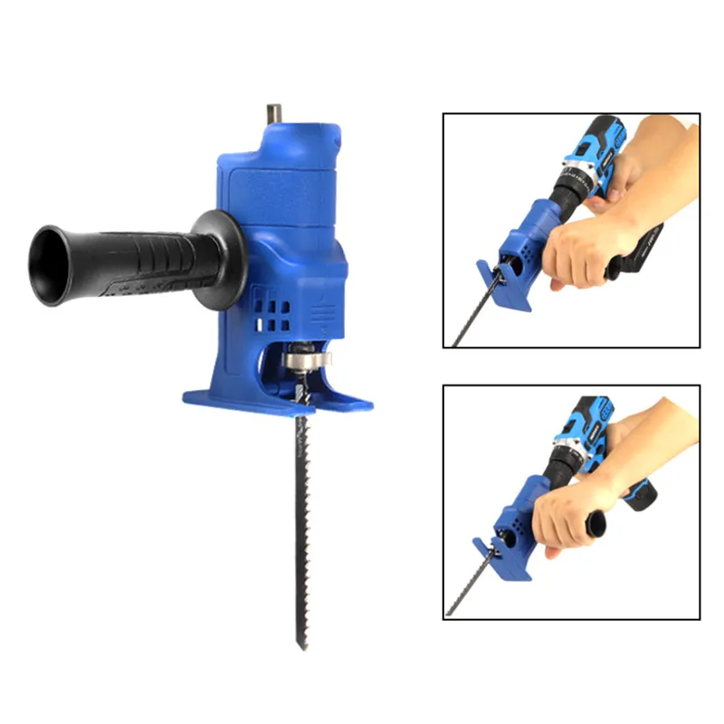 Reciprocating Saw Adapter Electric Drill Fast Modified To Electric Jigsaw with Sawblade Power Tool Saws Drill To Jigsaw 5