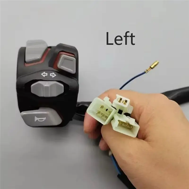 고객이 선호하는 다기능 7/8인치 22mm 오토바이 핸들바 스위치 (헤드라이트 및 시그널용 LED 포함)