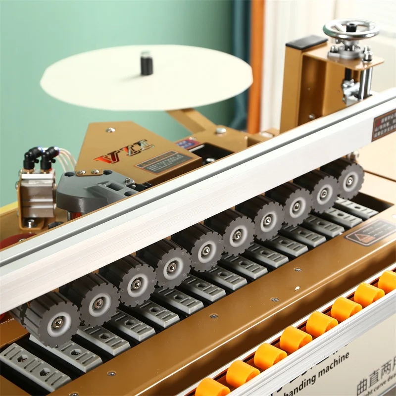 WFS750 Edge Banding Machine Portable Folding Small Automatic Edge Sealing Machine Plywood Bander with Double-sided Glue