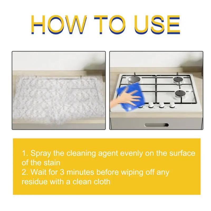 All-Purpose Kitchen Pots Pan Cleaner Multi-purpose Kitchen Grease Cleaner Multi-purpose Spray Degreaser 100ml
