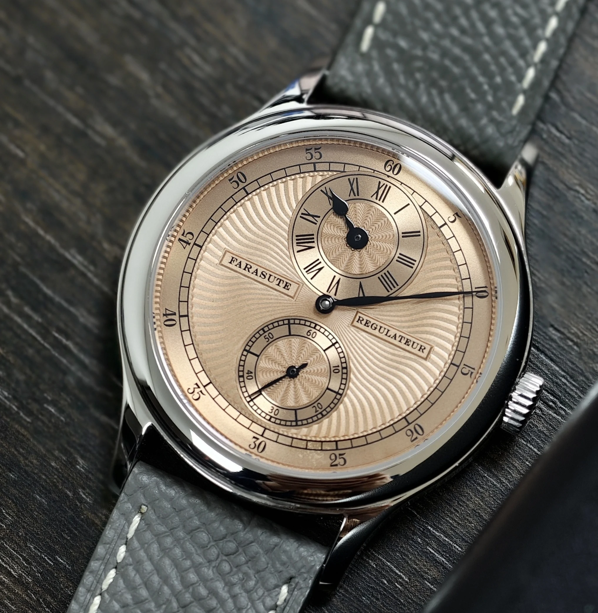 FARASUTE Manual Mechanical watch Business watch link Men's Watch Seagull Movement Sappnt Sapphire Crystal Business Waterproof Regulateur Men Watch Reloj