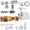 Heavy Duty 3000 Watts Powerful Meat Grinder Mincer Sausage Maker Filler Food Processors Kitchen Mincing Machine White 6