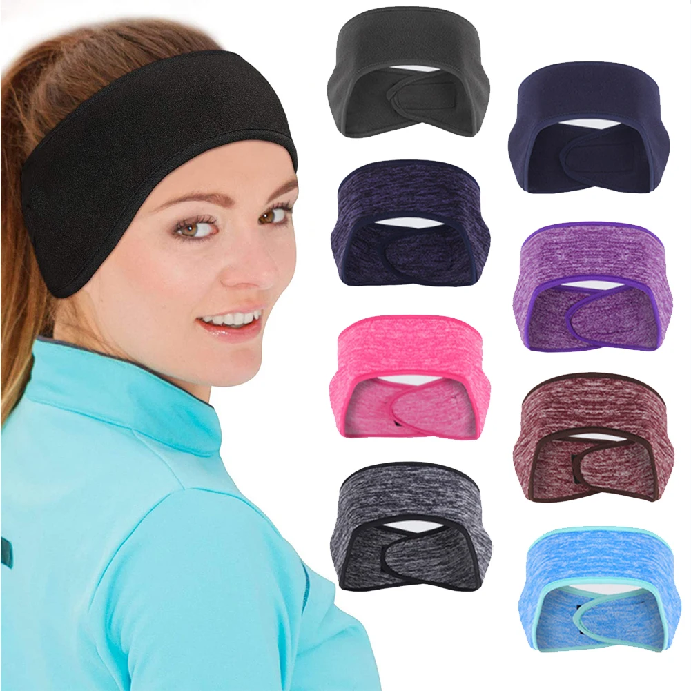 Warm Headband Adjustable Headband Velcro Hair Band Sports Headband Ear Protection Hair Band Fleece Ear Protection Hair Band 2 piece set shawl instant hijab women turban hat baseball cap hijab fashion colorful bandana sports style scarf sun protection