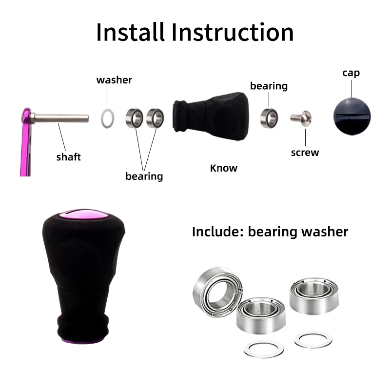 Kawa New Fishing Reel Handle For D/ A Length 110mm Hole Size 8*5mm For Promotion Fishing Tackles For DIY Accessory