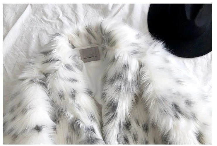 2021 Women Winter Coat Long Sleeve Turn Down Collar Fake Fur Coat Women Warm Jacket Coat Casaco Feminino Women Open Stitch Coat parka coat