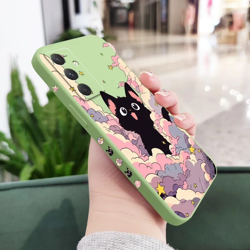 Cloud Colorful Cat Phone Case Cover