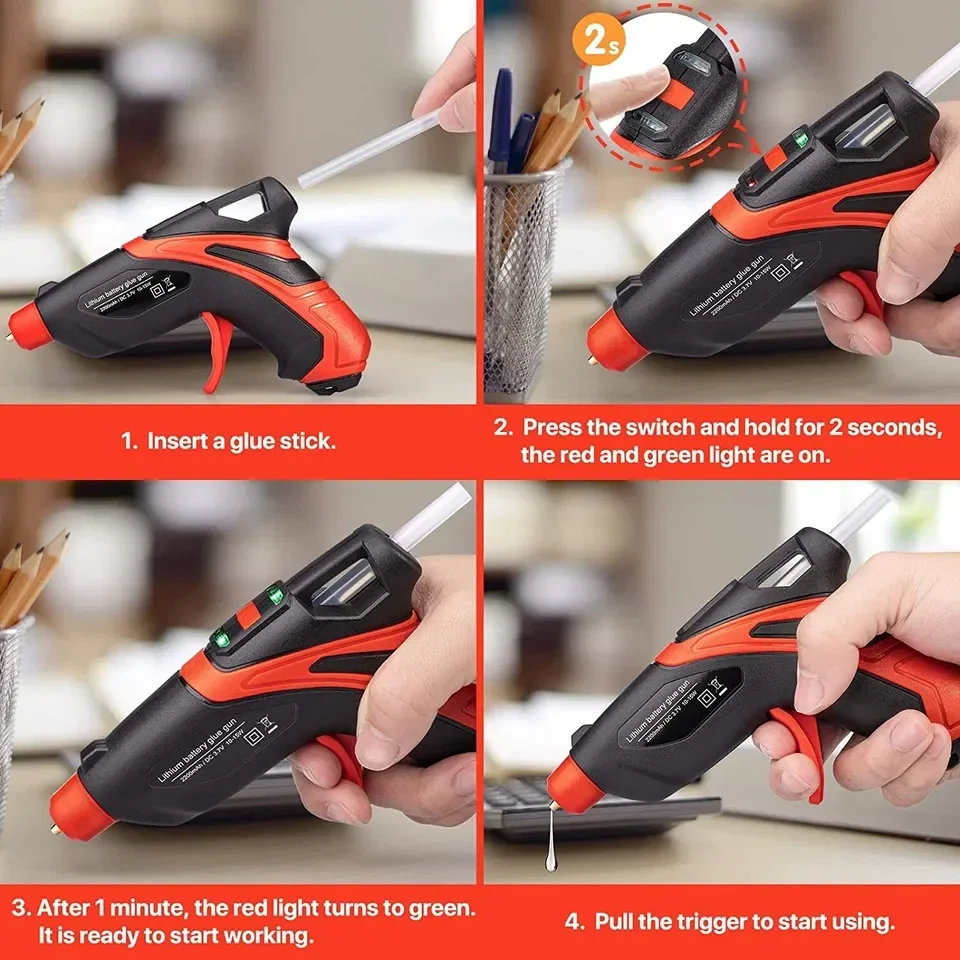 Cordless Mini Glue Gun Kit 4