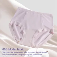 Lot de 6 culottes taille haute en modal pour femmes, entrejambe 100 % coton, confortables et sans coutures 6