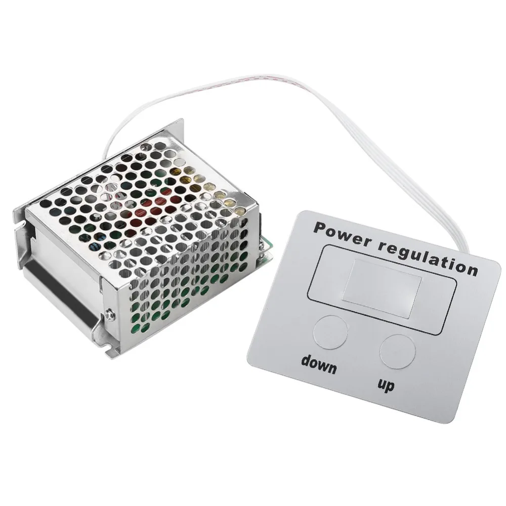 4000W SCR 전압 조절기 디지털 AC 220V 속도 제어 디머 조절 가능한 고출력 디머 온도 조절기 파워 휠 모터