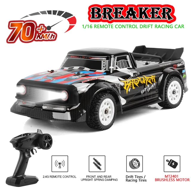 1/16 4WD 70 KM/h haute vitesse 2.4G RC voiture moteur sans balai