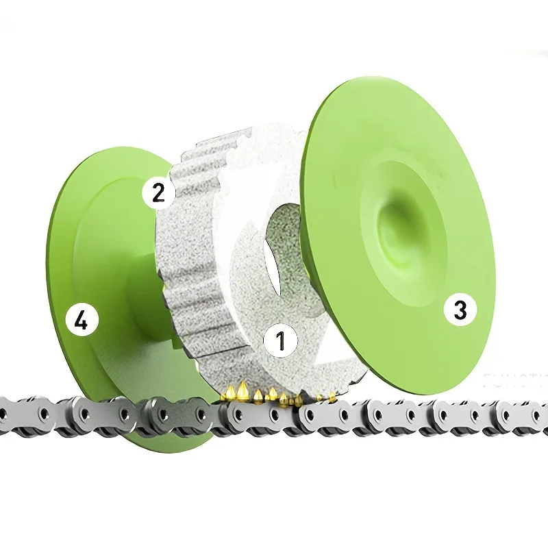 Bicycle Chain Lubricator Oiler Lubrication Disc Rolling Wheel Maintenance Oiler Cycling Sports Chain Maintenance Tools