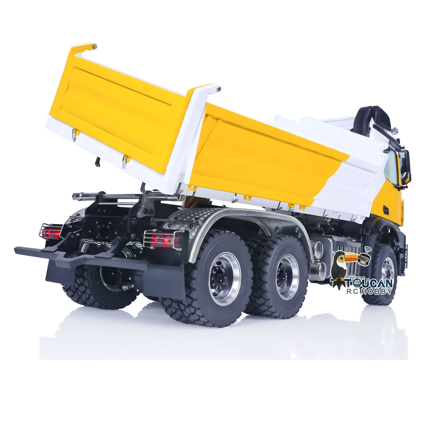 LESU 1/14 6x6 RC Hydraulic Dump Truck RTR I6S RC Hobby DIY Painted Finished Remote Control 3-way Dumper Cars Vehicle Toy for Boy 6
