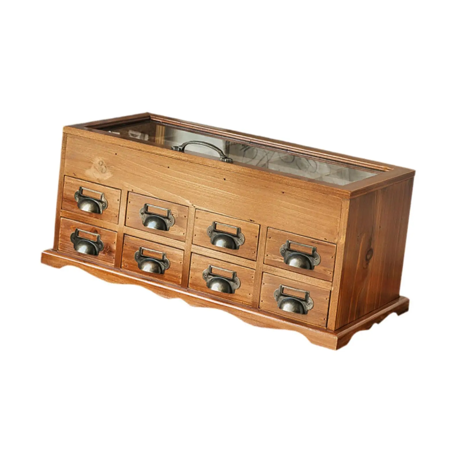Desktop Craft Storage Drawer Box Wood Storage Box Multipurpose Storage Container