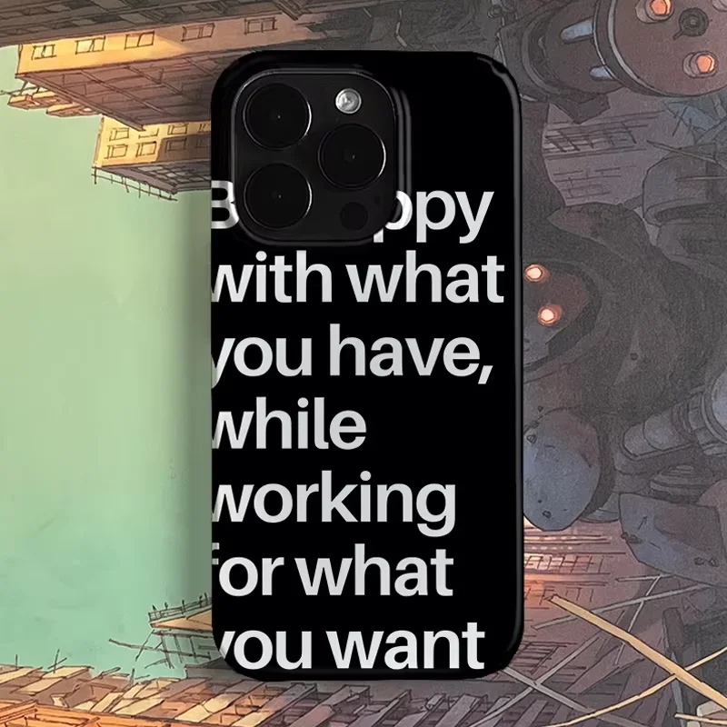 Minimalist Y2K Full Screen Text Phone Case